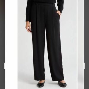 Vince Straight Leg Pull-On Pants in Black Size 6